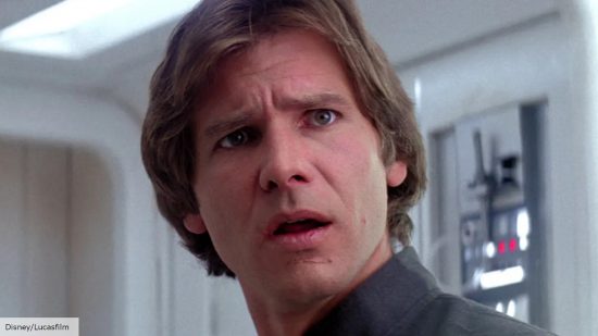 Harrison ford as Han Solo in Star Wars