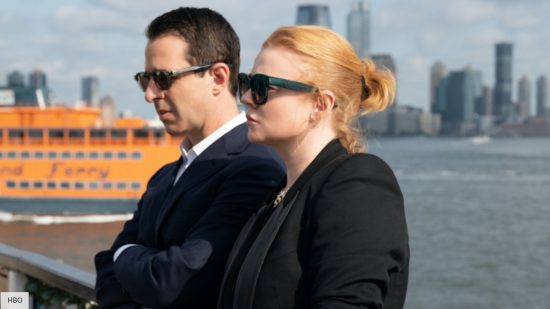 Jeremy Strong and Sarah Snook in Succession season 4 episode 3