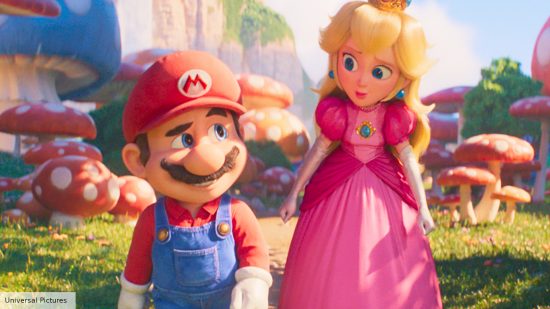 Chris Pratt as Mario and Anya Taylor-Joy as Peach in the Super Mario movie
