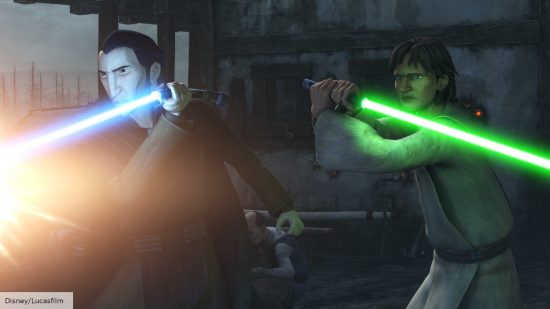 Count Dooku and Qui-Gon Jinn in Star Wars series Tales of the Jedi