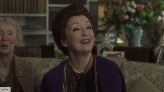 Lesley Manville in the Netflix series The Crown cast