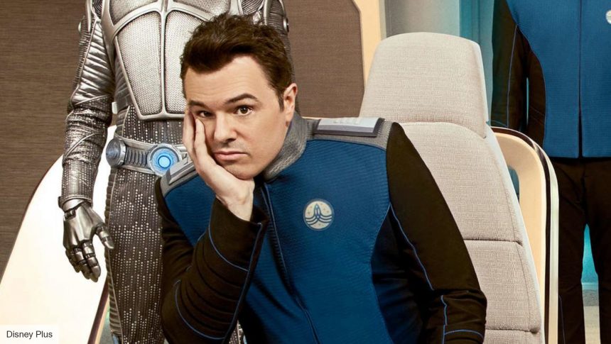 The Orville season 4 release date: Captain Ed starring at the camera during the Disney Plus series