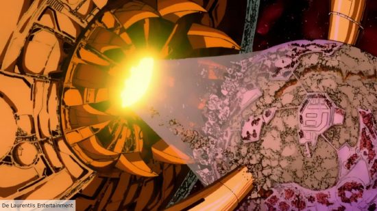 Unicron destroying a planet in Transformers 1986