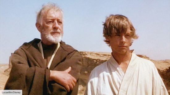 Star Wars movies in order: Alec Guinness and Mark Hamill in A New Hope