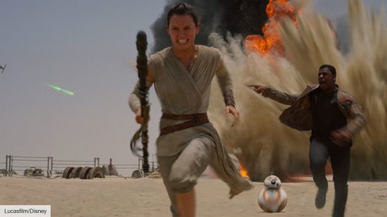 Star Wars movies in order: Daisy Ridley and John Boyega in The Force Awakens