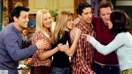 The cast of Friends which we consider one of the best TV series of all time
