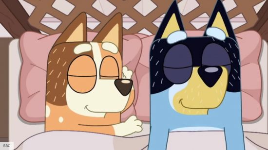 Chilli and Bandit in Bluey