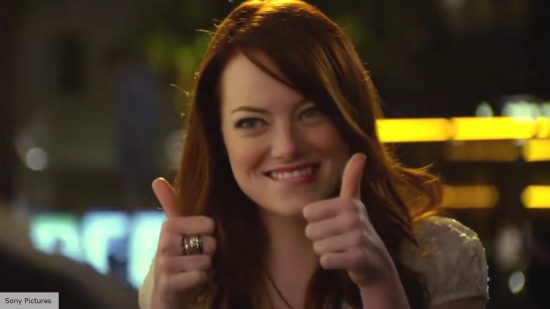 Emma Stone thumbs up from Friends With Benefits