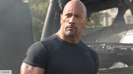 Hobbs (Dwayne Johnson) in a Fast and Furious movie