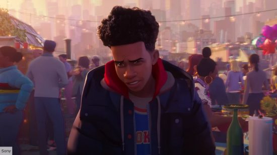 Miles Morals in Across the Spider-Verse
