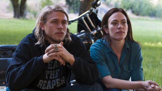 Sons of Anarchy stars Charlie Hunnam and Maggie Siff