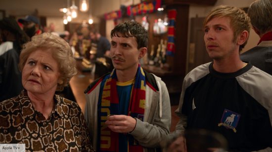 The fans of Ted Lasso in the Crown and Anchor