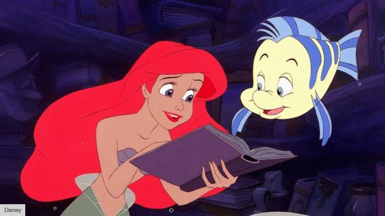 The Little Mermaid animated movie with Ariel and Flounder
