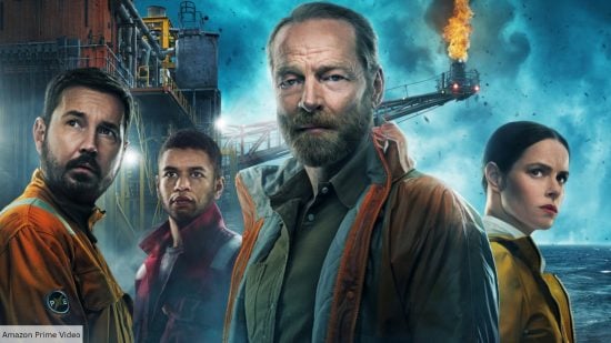 Martin Compston as Fulmer, Iain Glen as Magnus, Emily Hampshire as Rose in The Rig
