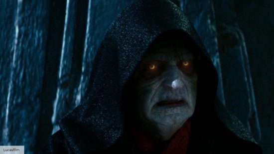 Emperor Palpatine looks angry in the worst Star Wars movie Rise of Skywalker