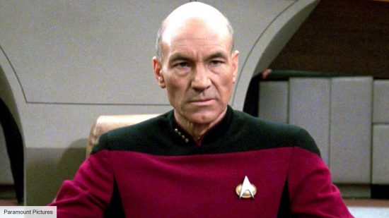Patrick Stewart in star Trek: The Next Generation
