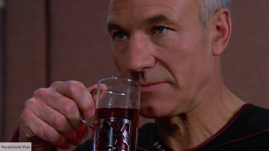 captain Picard drinking Earl Grey Tea