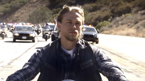 Charlie Hunnam as Jax in Sons of Anarchy