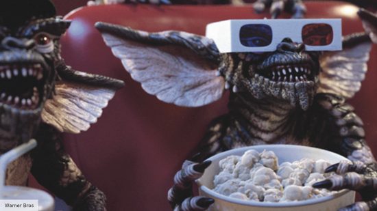 Gremlins 3 release date: Gremlins in a movie theatre eating popcorn in the first Gremlins movie
