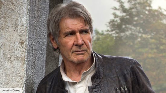 Harrison Ford as Han Solo in Star Wars The Force Awakens