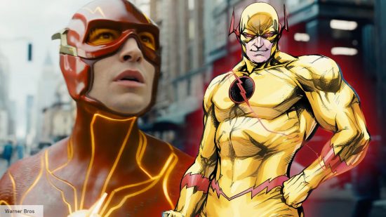 Ezra Miller's Flash looks at The Reverse Flash