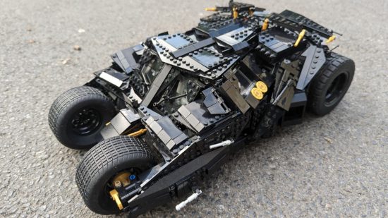 Lego Dark Knight Tumbler set seen from an isometric angle.