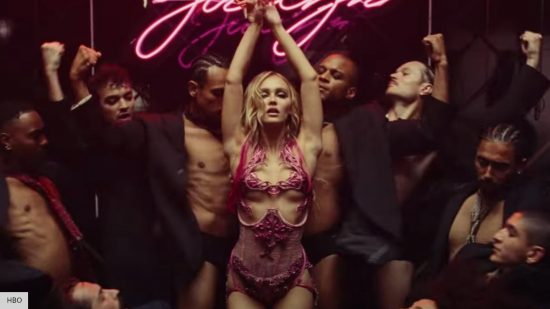 lily rose depp in lingerie in the idol