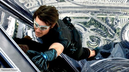 Mission Impossible movies in order: Tom Cruise as Ethan Hunt in Mission Impossible 4