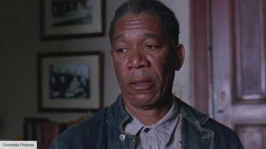 Morgan Freeman as Red in the The Shawshank Redemption