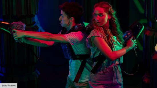 No Hard Feelings Andrew Barth Feldman interview: Maddie and Percy playing laser tag together 
