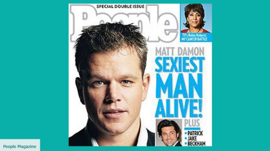 Matt Damon on the cover of People Magazine