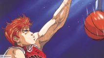 Slam Dunk series coming to Crunchyroll. Slam Dunk character with basketball