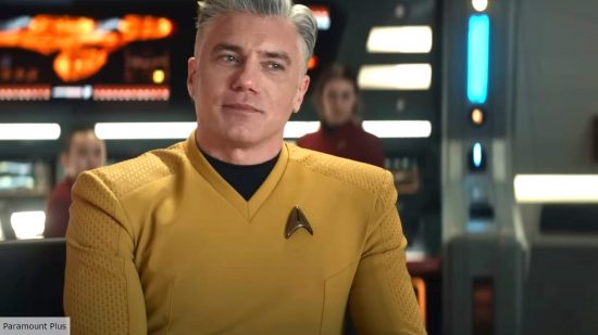 Anson Mount as Captain Pike in Strange New Worlds