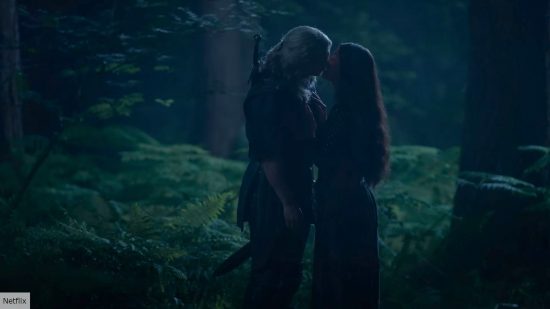 Geralt and Yennefer in The Witcher season 3