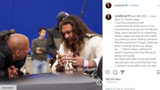 Vin Diesel on Instagram