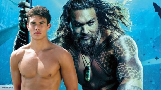Jason Momoa as Arthur Curry in Aquaman, and in Baywatch