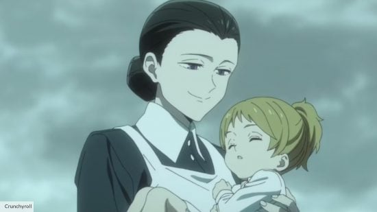 best anime villains: Isabella in The Promised Neverland 