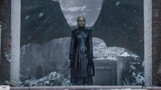 Game of Thrones' Daenerys Targaryen (Emelia Clarke) with wings