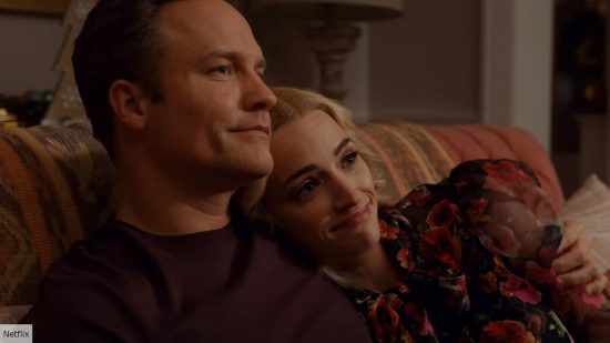 Ginny and Georgia season 3 release date: Georgia and husband cuddling on couch