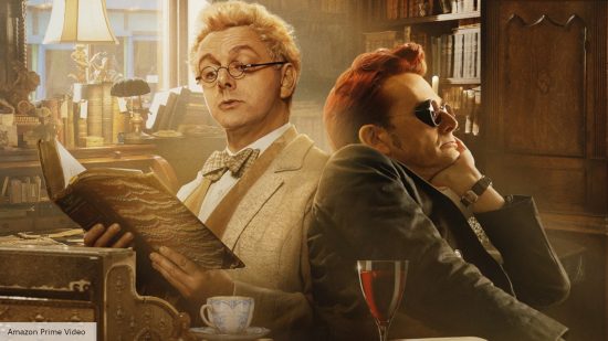 Good Omens season 3 release date: Aziraphale and Crowley lean against each other