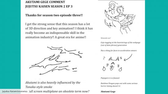 Jujutsu KAisen season 2 episode 3 review by creator Gege Akutami
