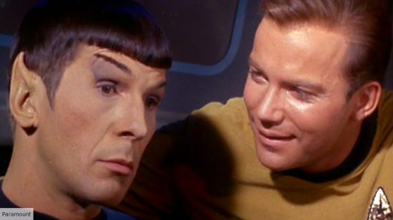 Leonard Nimoy and William Shatner as Spock and Kirk