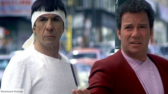 Leonard Nimoy and William Shatner as Spock and Kirk in The Voyage Home