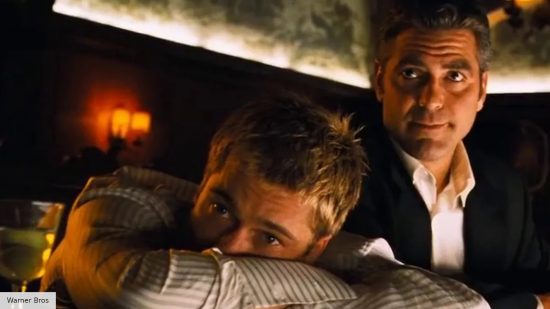 Brad Pitt and George Clooney in Oceans 11