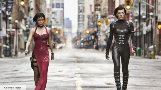Resident Evil movies in order: Milla Jovovich as Alice and Li Bingbing as Ada Wong in Resident Evil Retribution