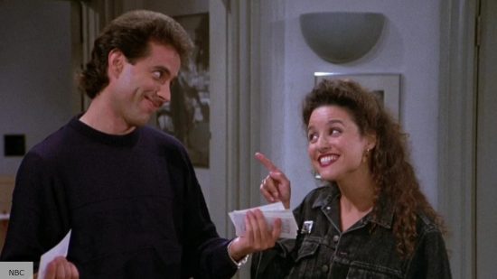 Jerry Seinfeld and Julia Louis-Dreyfus in Seinfeld
