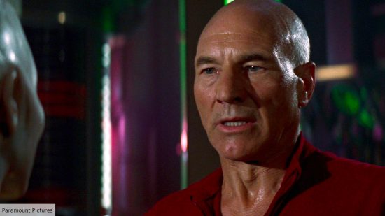 Patrick stewart as Captain Picard in Star Trek first contact