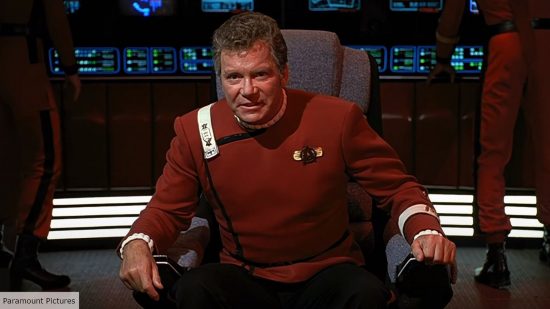 William Shatner as Captain Kirk in The Undiscovered Country