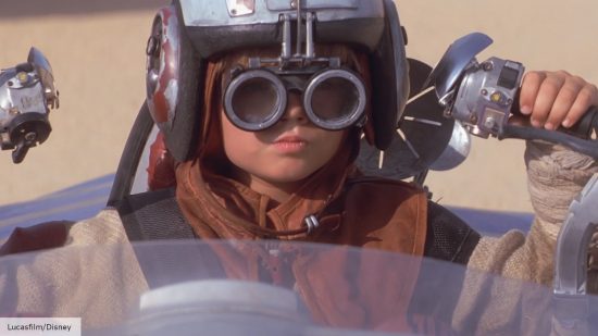 Jake Lloyd in the podrace scene from Star Wars The Phantom Menace