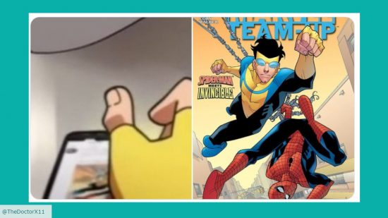 Twitter image of Invincible Marvel Team-Up cover 